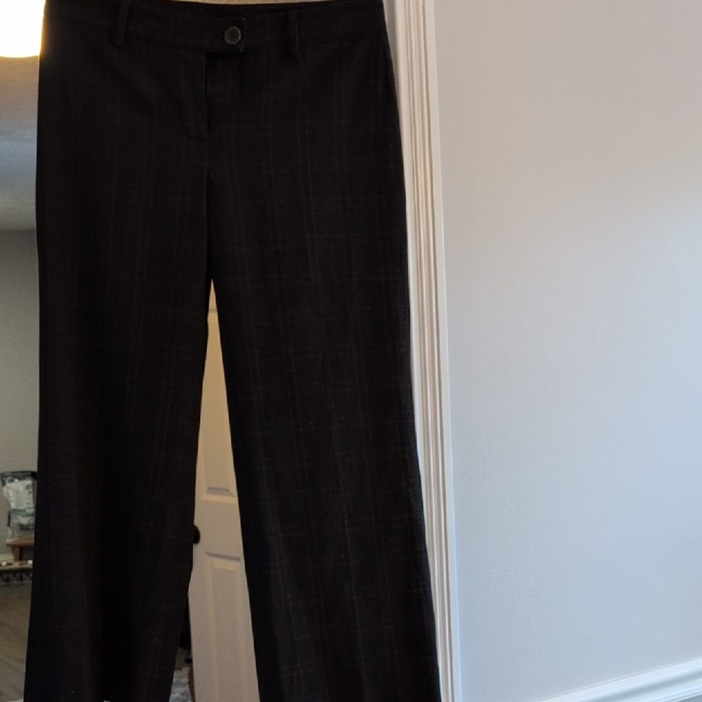 CAbi Black Checkered Trousers